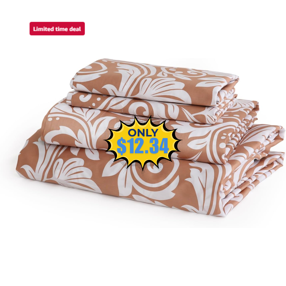 JSD 100% Cotton Twin Sheet Set Deal: Save 30% at Amazon