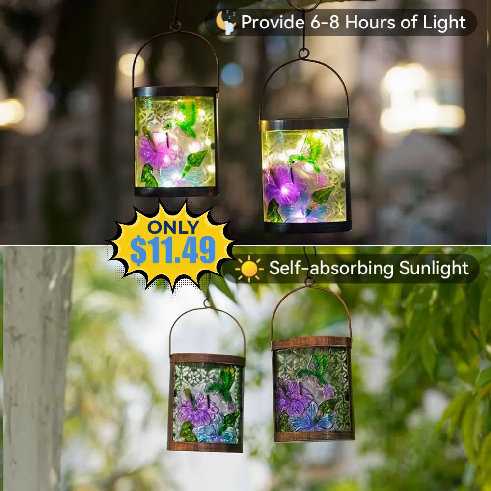 Starsoul 2 Pack Hanging Solar Lantern Deal at Amazon: Save $11.50