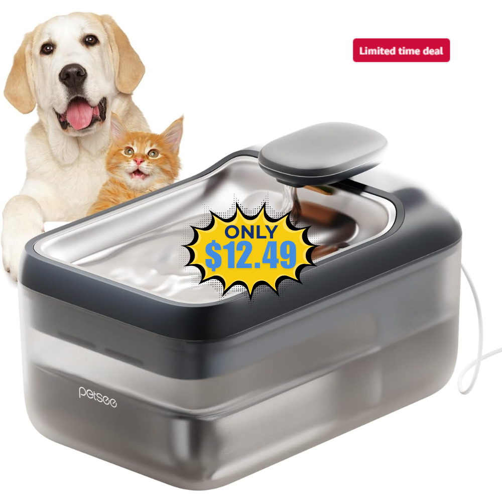 Automatic Cat Water Fountain 4.5L Deal: Save 50% at Amazon