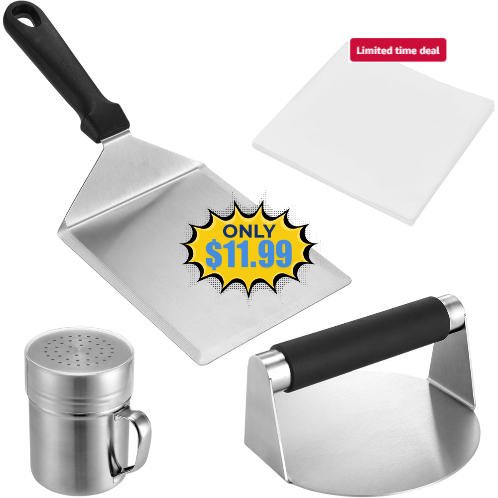 Smashed Burger Press Kit Deal: Save 40% at Amazon