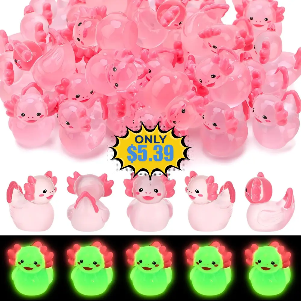 50 Pcs Axolotl Ducks Toy Figures Deal: Save 46% at Amazon