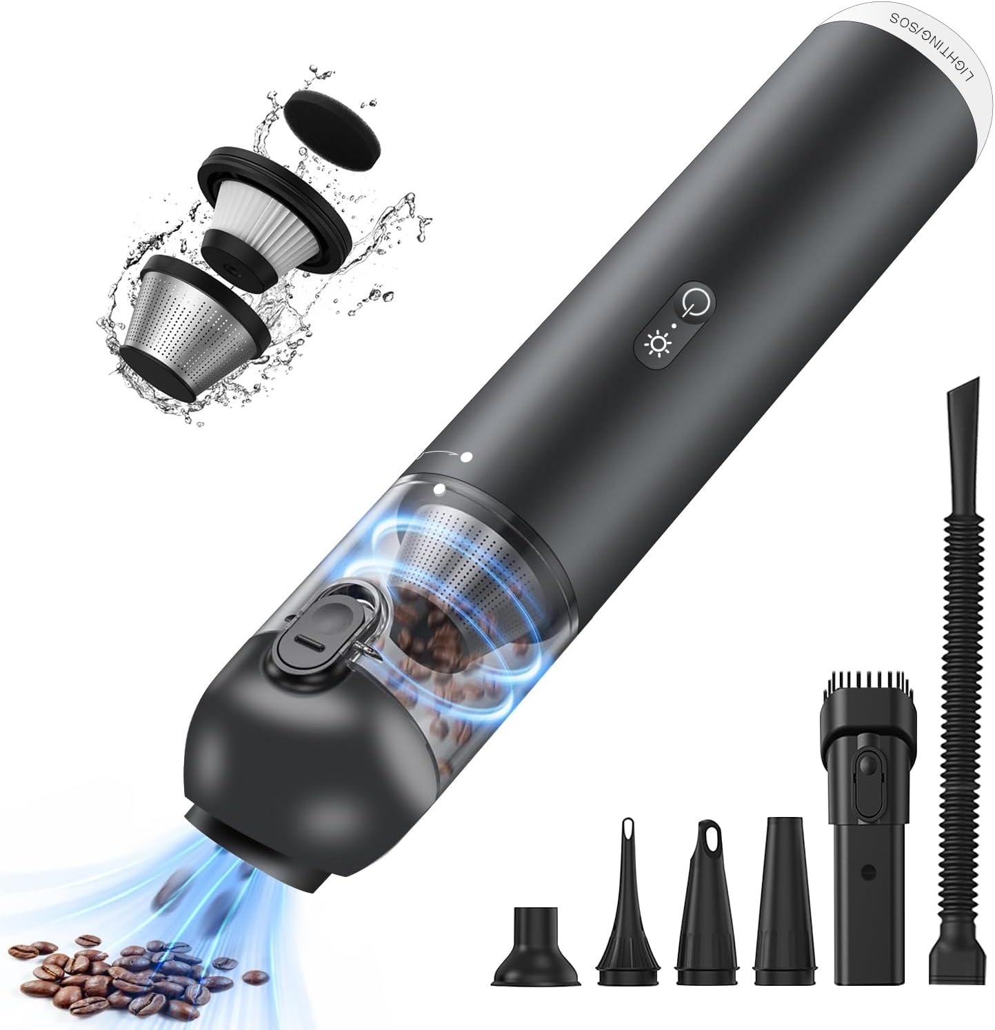 GNOWE Cordless Handheld Car Vacuum Cleaner - 15000PA Portabl deal at Amazon