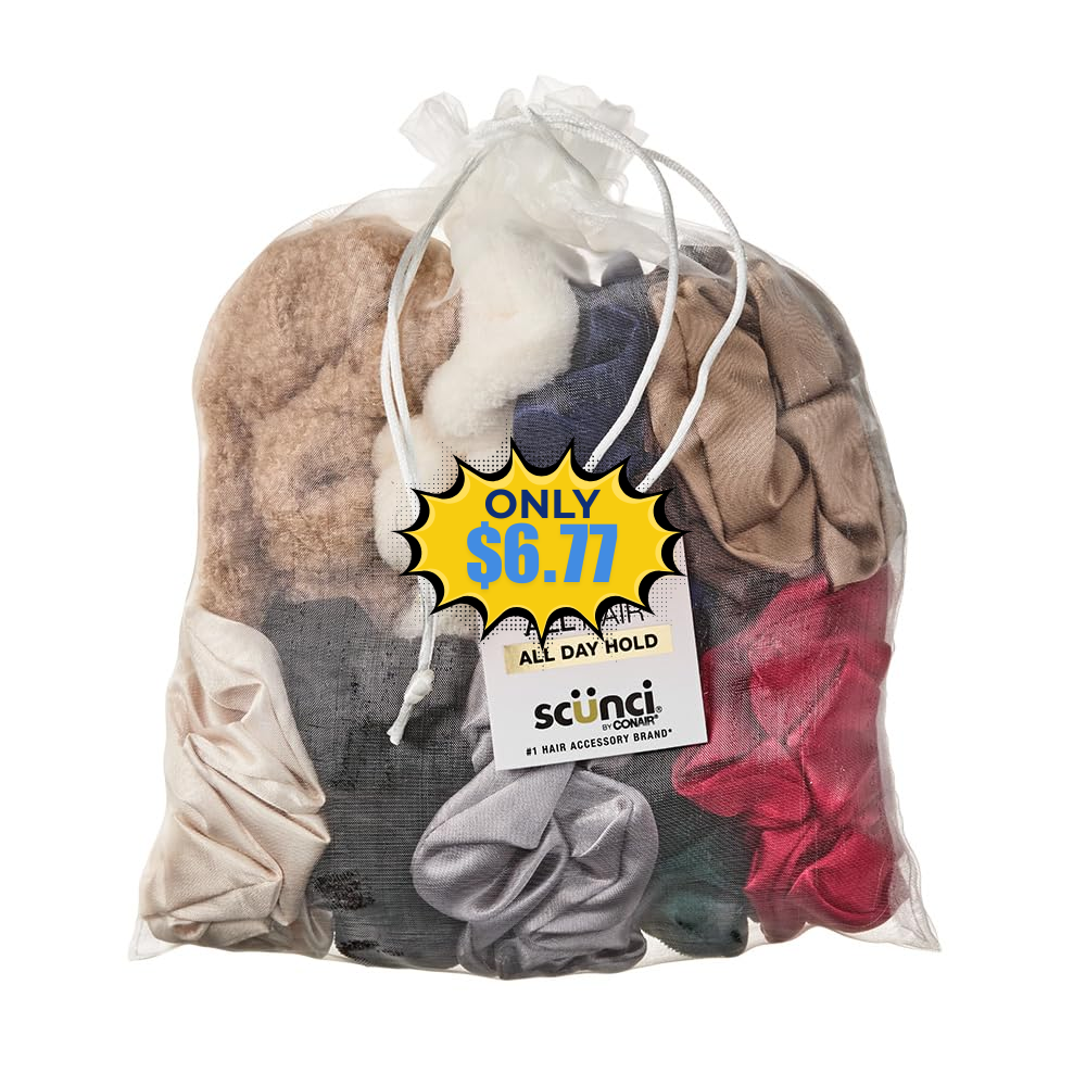 Conair Satin Scrunchies 20pk Deal: Save 30% at Amazon