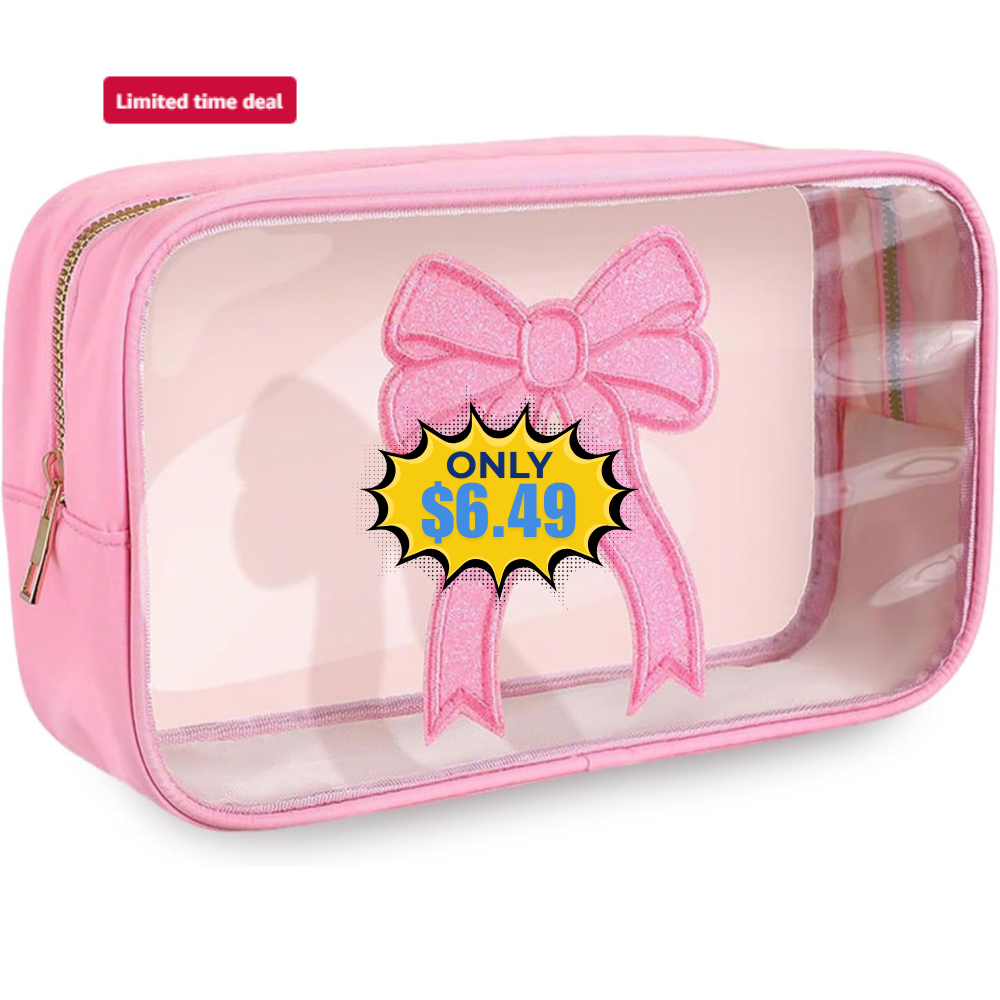 Women’s Pink Bow Cosmetic Bag Deal: Save 50% at Amazon