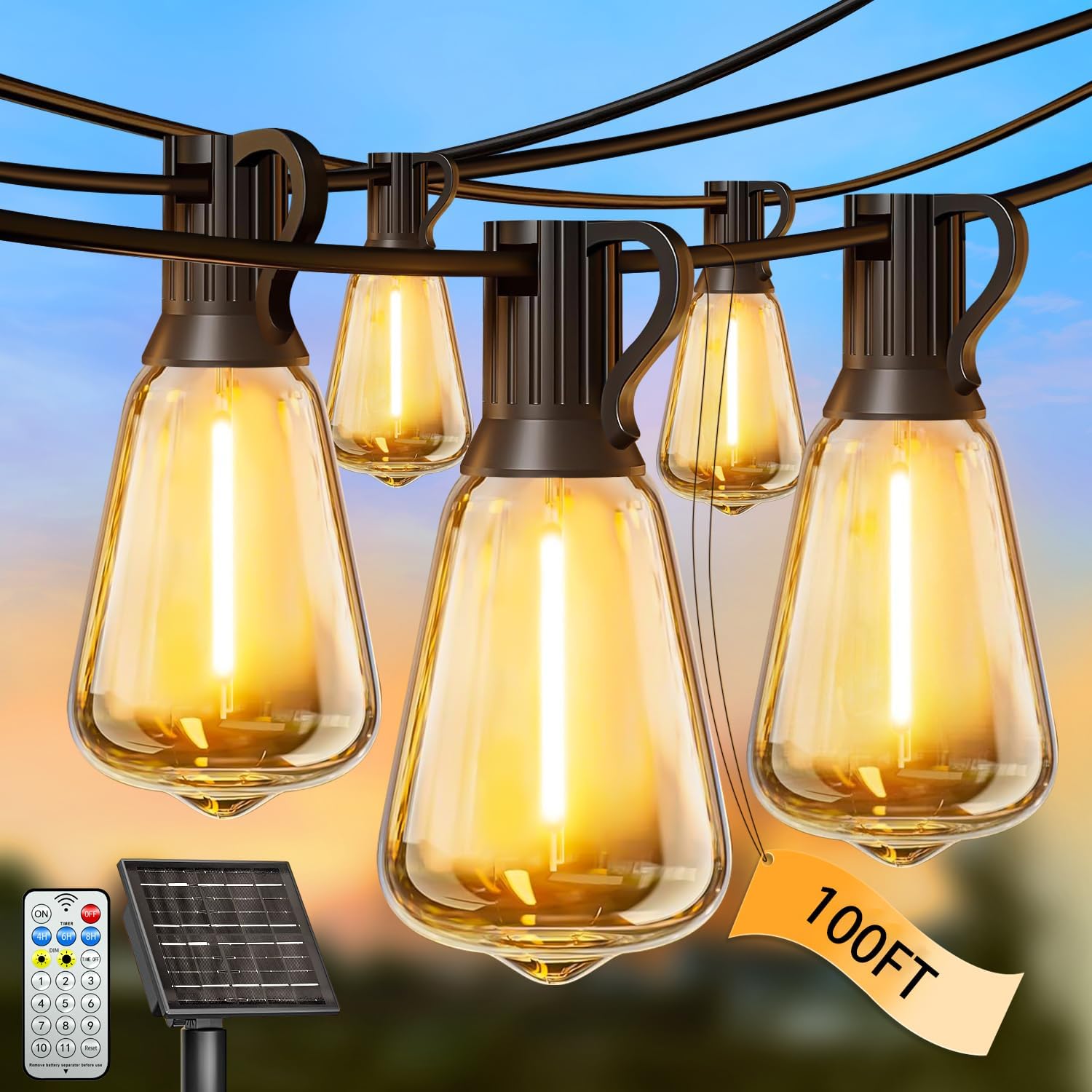 Skoiuc 100FT Solar String Lights Only $39.99 (Reg. $39.99) at Amazon