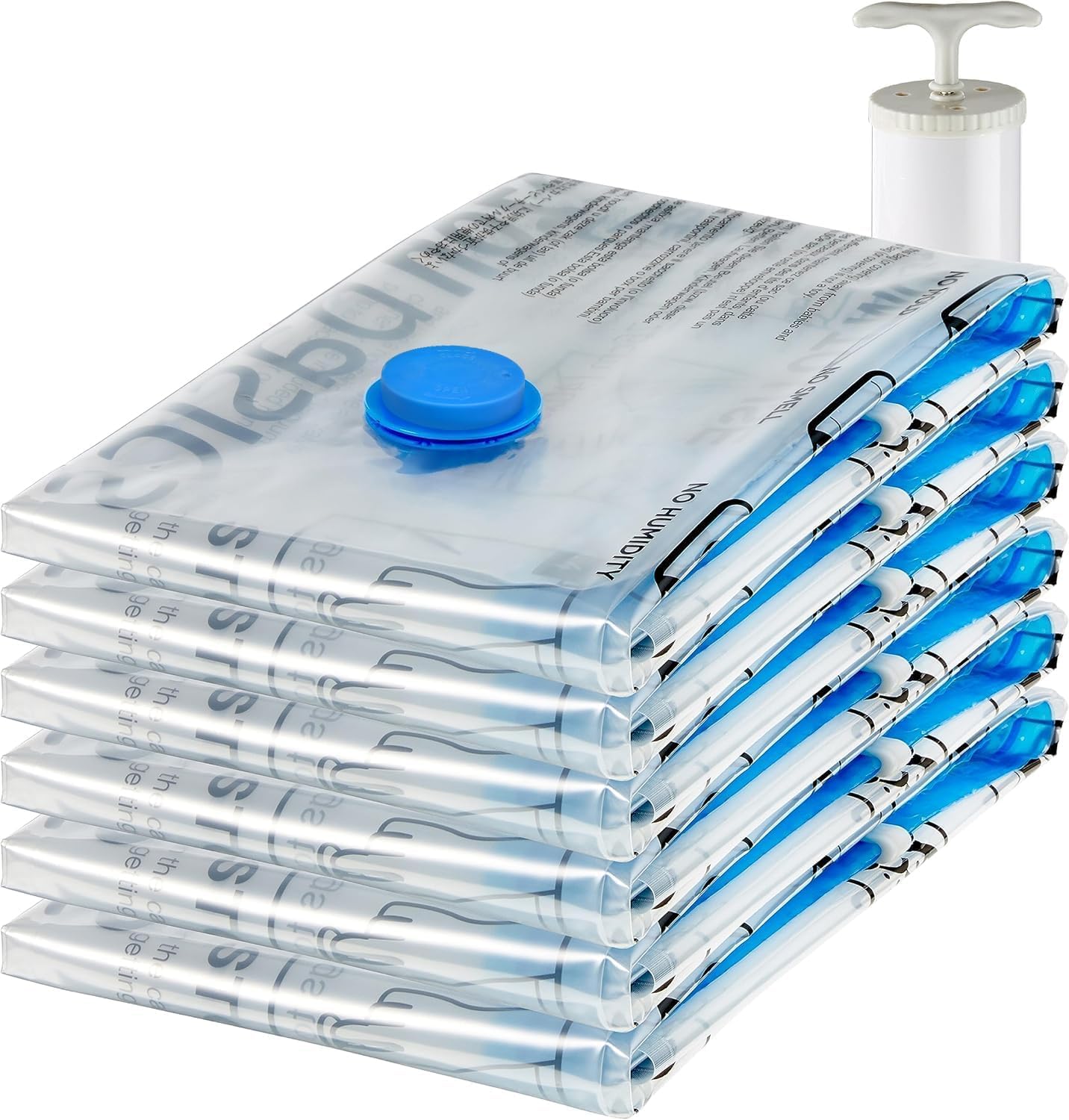 Amazon Basics Vacuum Storage Bags, Jumbo Size, Clear, 6-Pack deal at Amazon