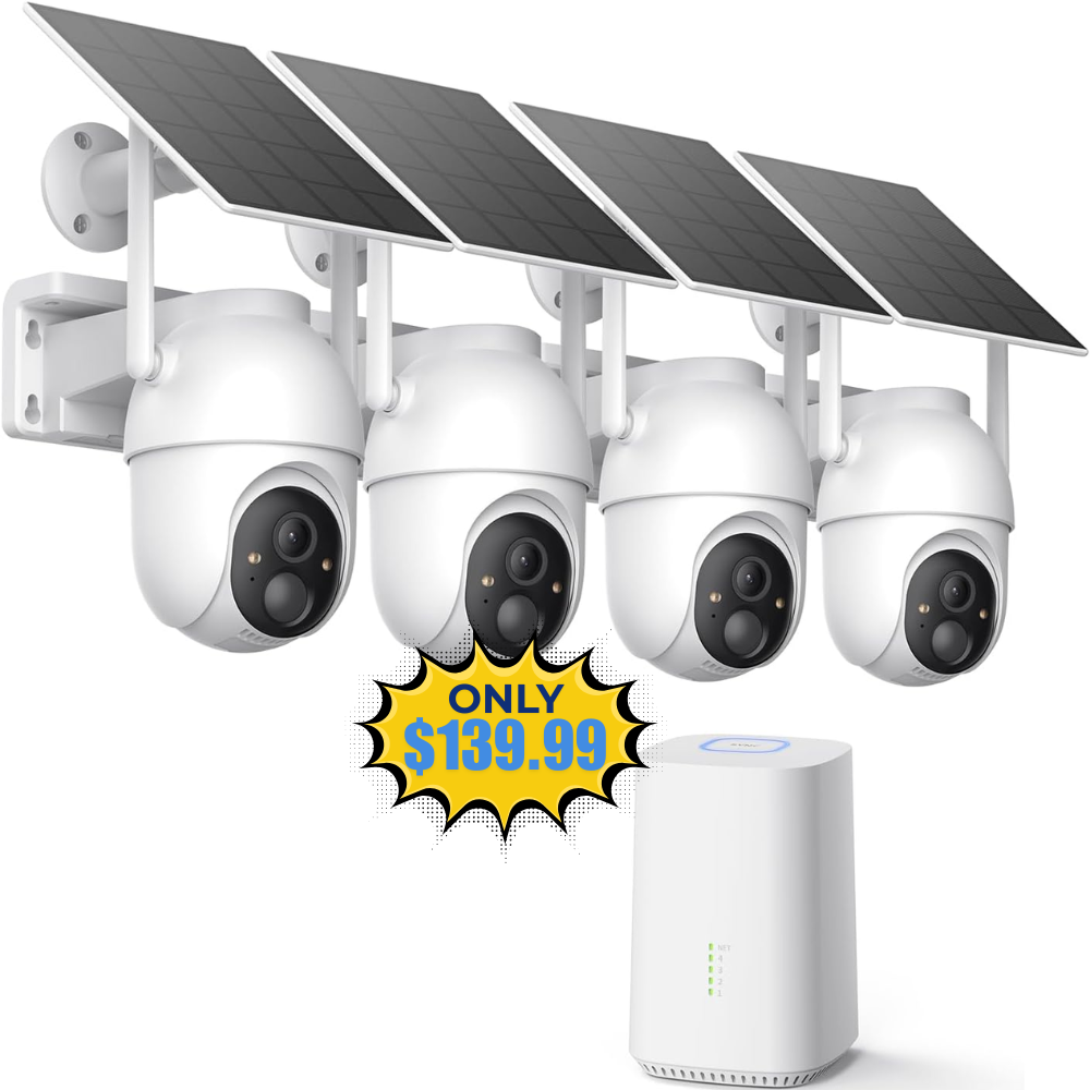 ELYSOO Solar Security Cameras Wireless Deal: Save 21% on Amazon