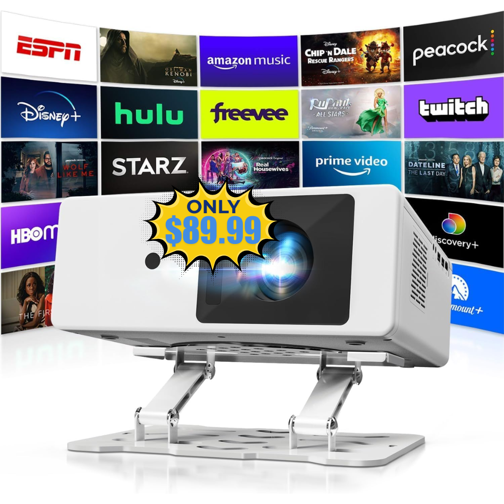 4K Projector with WiFi and Bluetooth Deal: Save 25% at Amazon