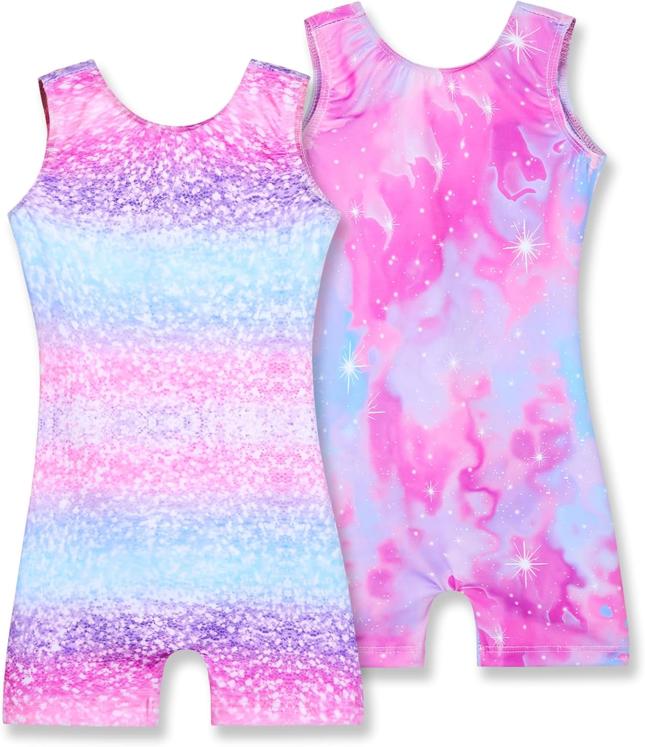 Nymphperi Gymnastics Leotards for Girls 2 Pack Size 5-6 Year deal at Amazon
