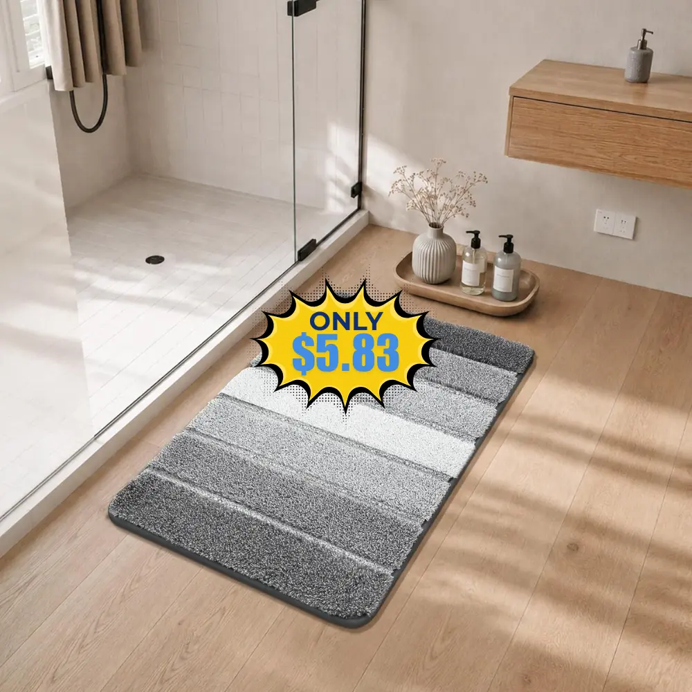 COSY HOMEER Bathroom Rugs 24 x 17 Deal: Save 20% at Amazon