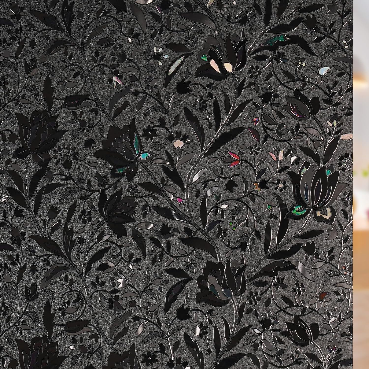 rabbitgoo Total Blackout Window Film Sun Blocking, Black Pri deal at Amazon