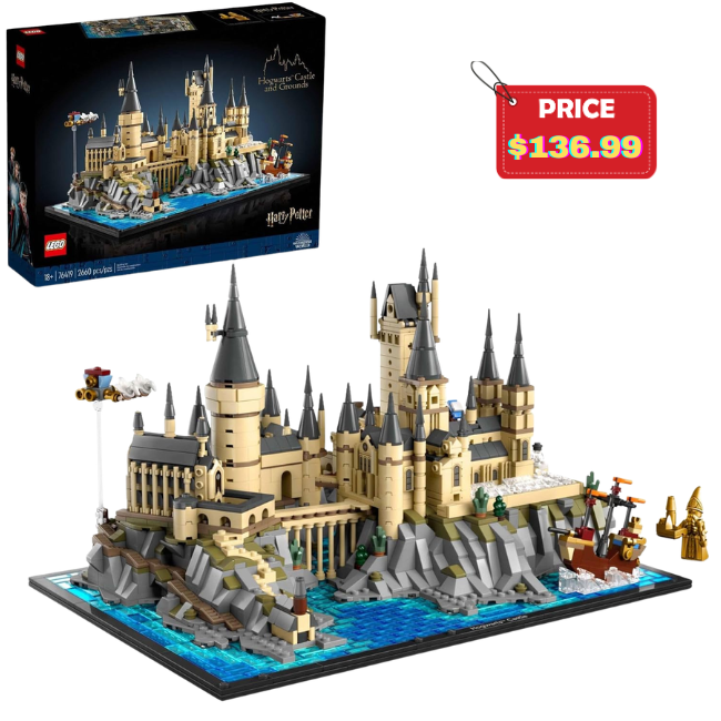 LEGO Harry Potter Hogwarts Castle and Grounds 76419 Building Set Deal: Save 19%…