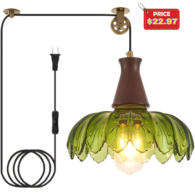 Vintage Plug in Pendant Light Deal: Save 50% at Amazon