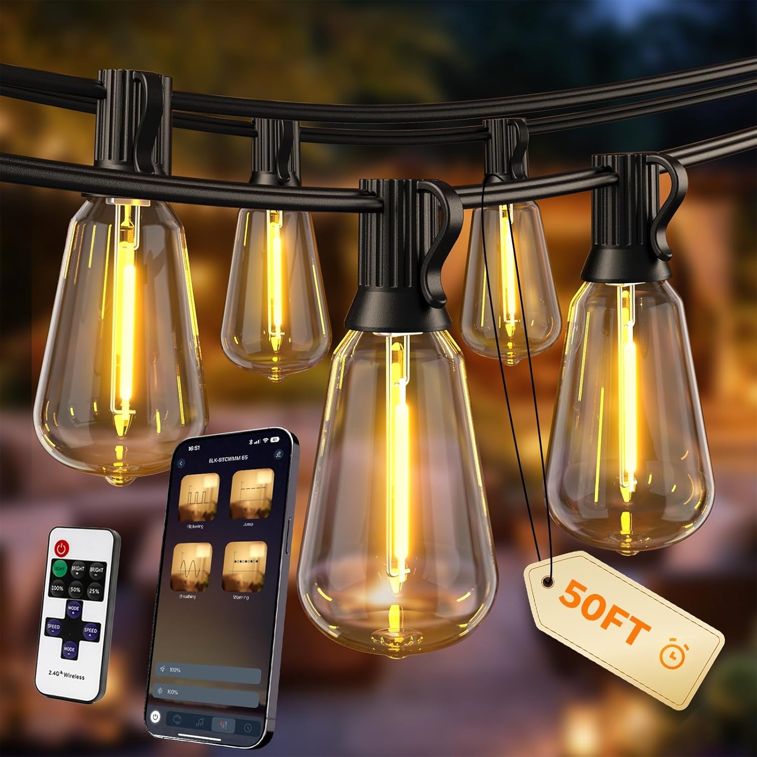 Ecoeve Outdoor String Lights Only $25.99 (Reg. $42.99) at Amazon