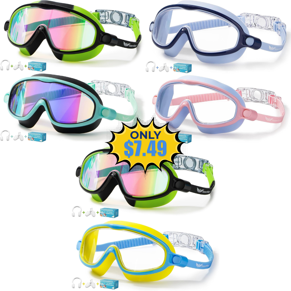 2 Pack Kids Swim Goggles Deal: Save 21% on Amazon