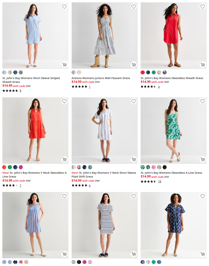 Women’s Dresses Sale at JCPenney: Save $49 on $64.00