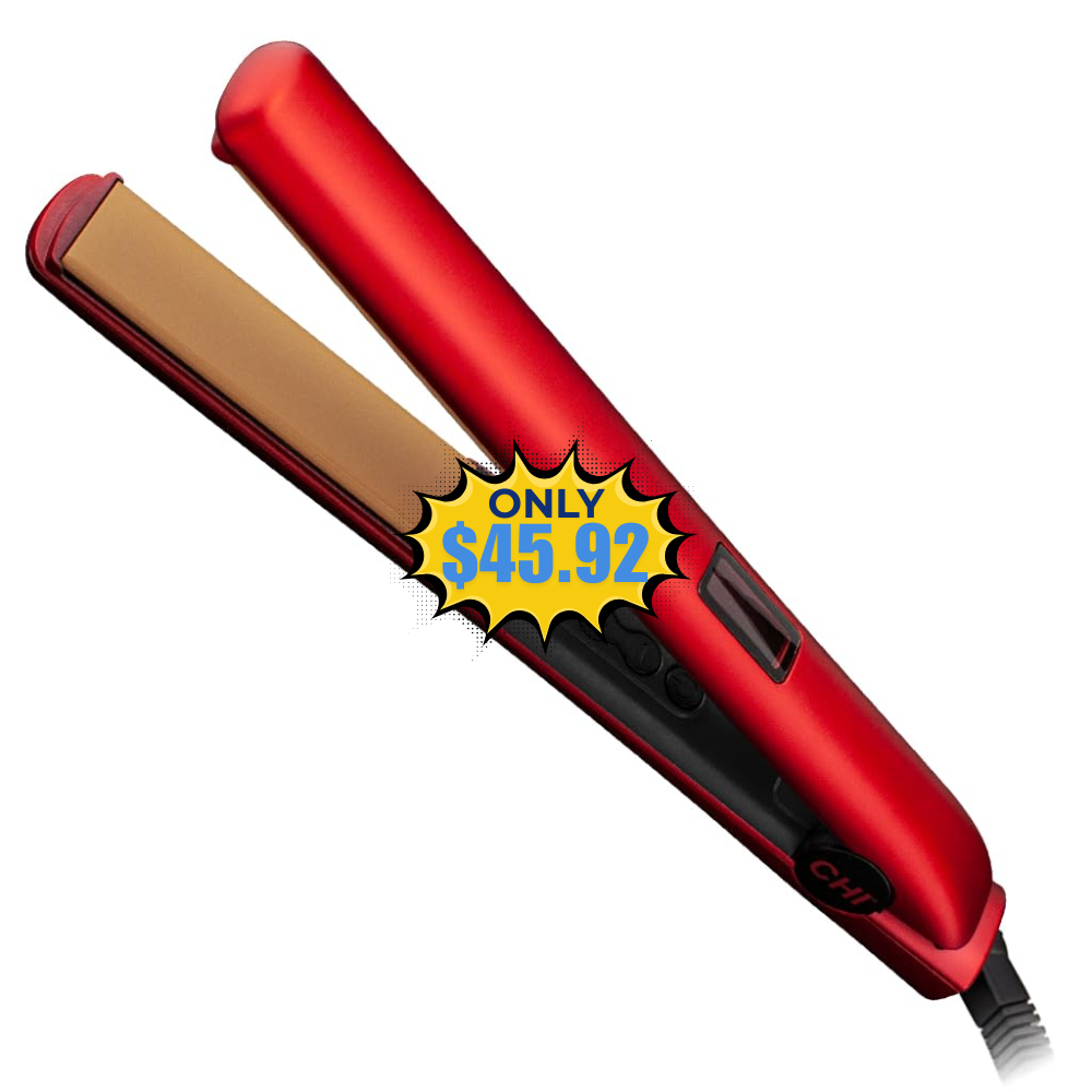 CHI Original Digital Ceramic Hair Straightener Sale: Save 62% on Amazon