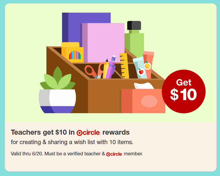 FREE $10 Off Coupon for Teachers & College Students at Target