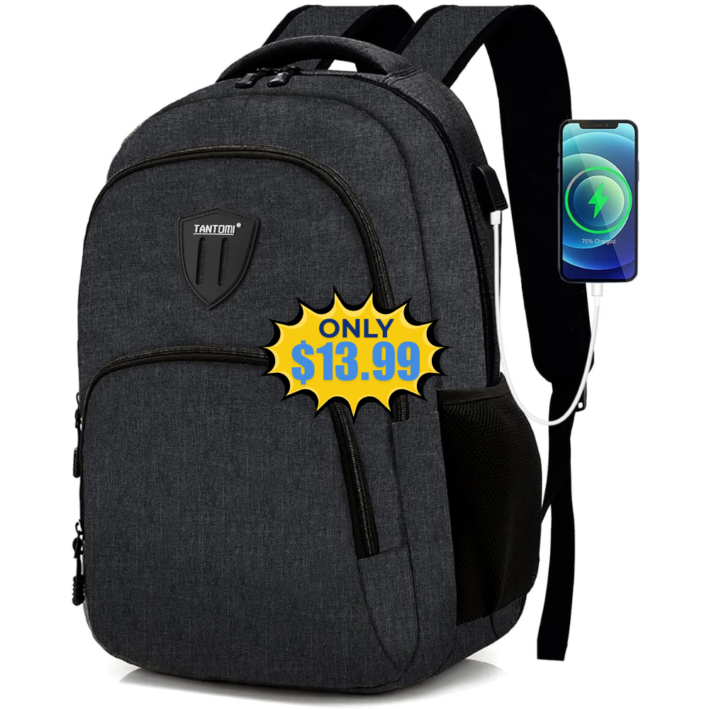 TANTOMI Travel Laptop Backpack Deal: Save 7% at Amazon