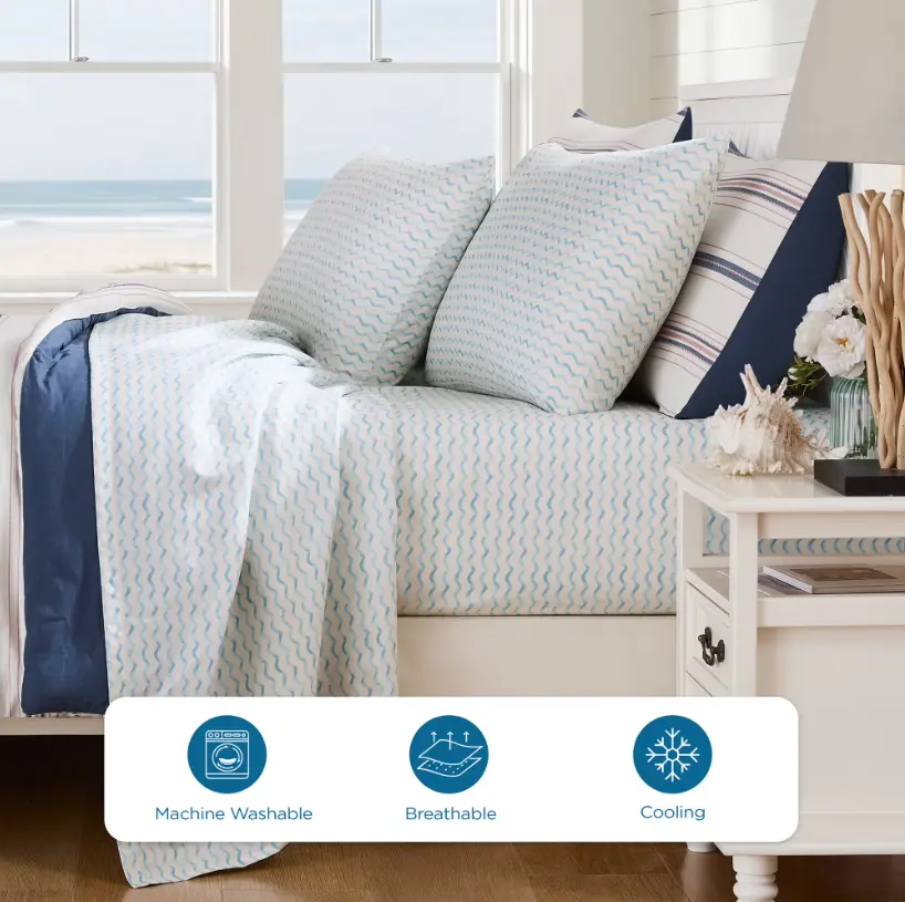 Coastal Living 4-Piece Queen Cooling Sheet Set Deal: Save $12.49 at Walmart