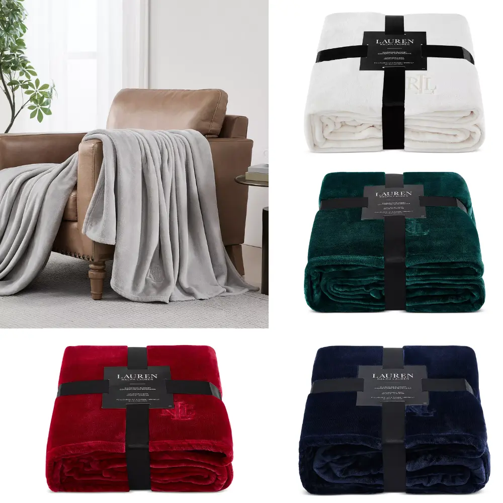 Lauren Ralph Lauren Micromink Plush Blanket Deal: Save 65% at Macy’s