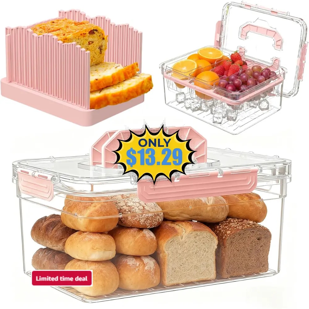 2-in-1 Adjustable Bread Slicer Deal: Save 30% at Amazon