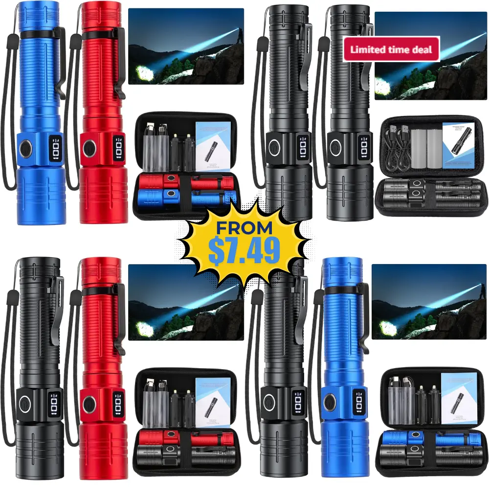 LED Flashlight 2-Pack Deal: Save 50% at Amazon
