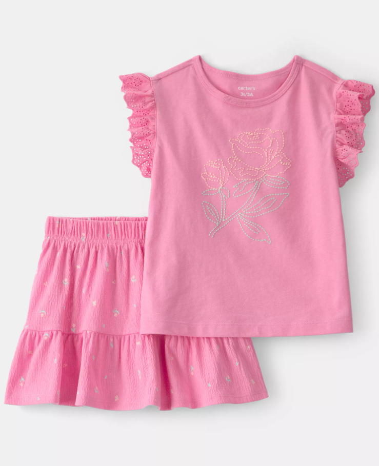 Girls’ Floral Top & Skort Deal: Save 72% at Macy’s