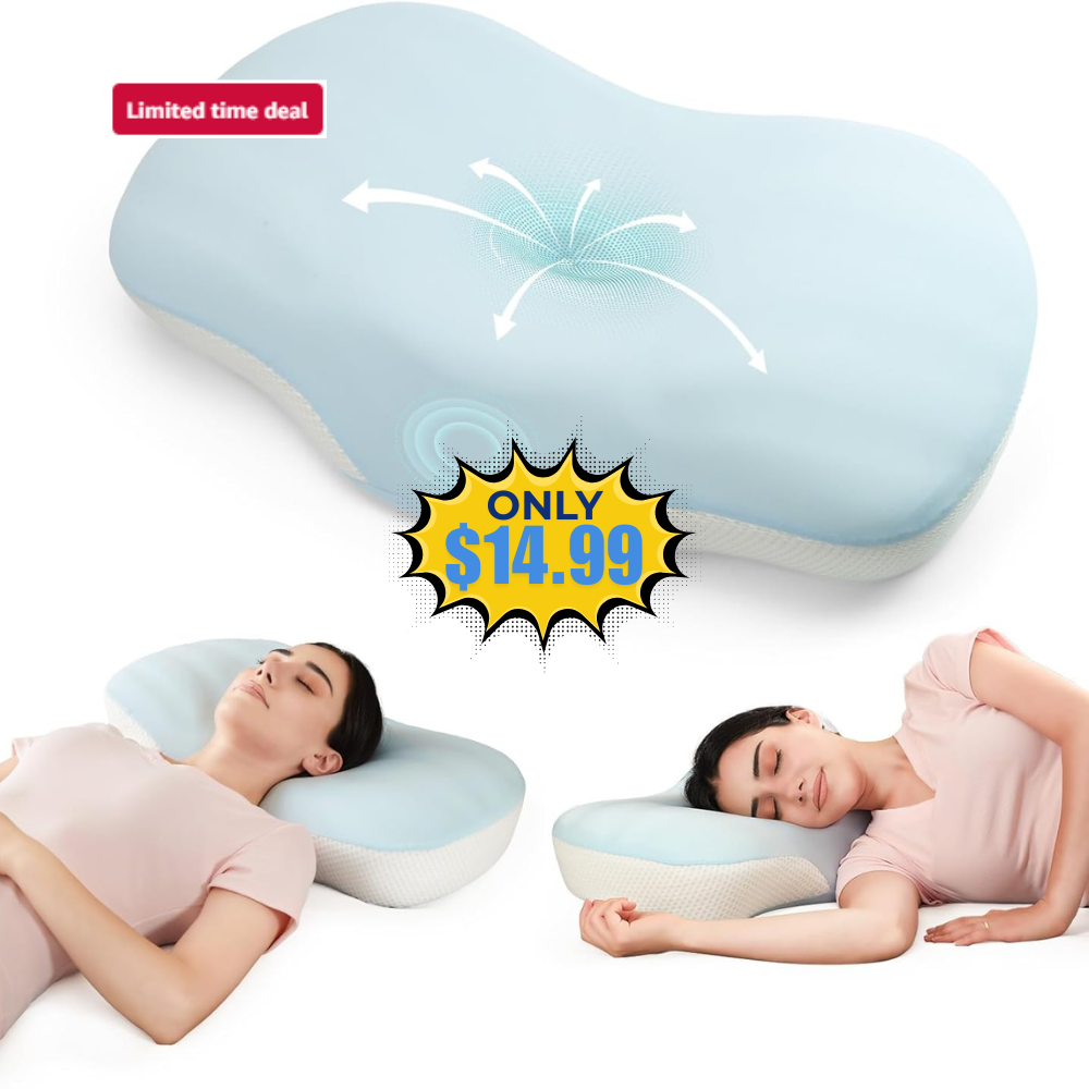 Ergonomic Memory Foam Contour Pillows Deal: Save 50% at Amazon