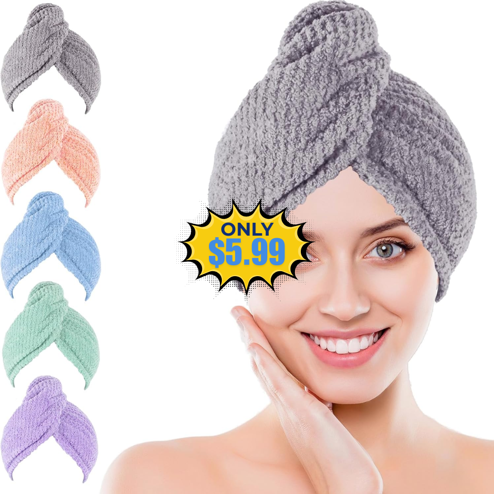 Hair Drying Towel Wrap Deal: Save 40% at Amazon