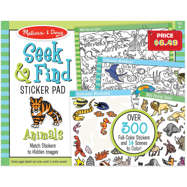 Melissa & Doug Seek & Find Sticker Pad Deal: Save 41% at Amazon