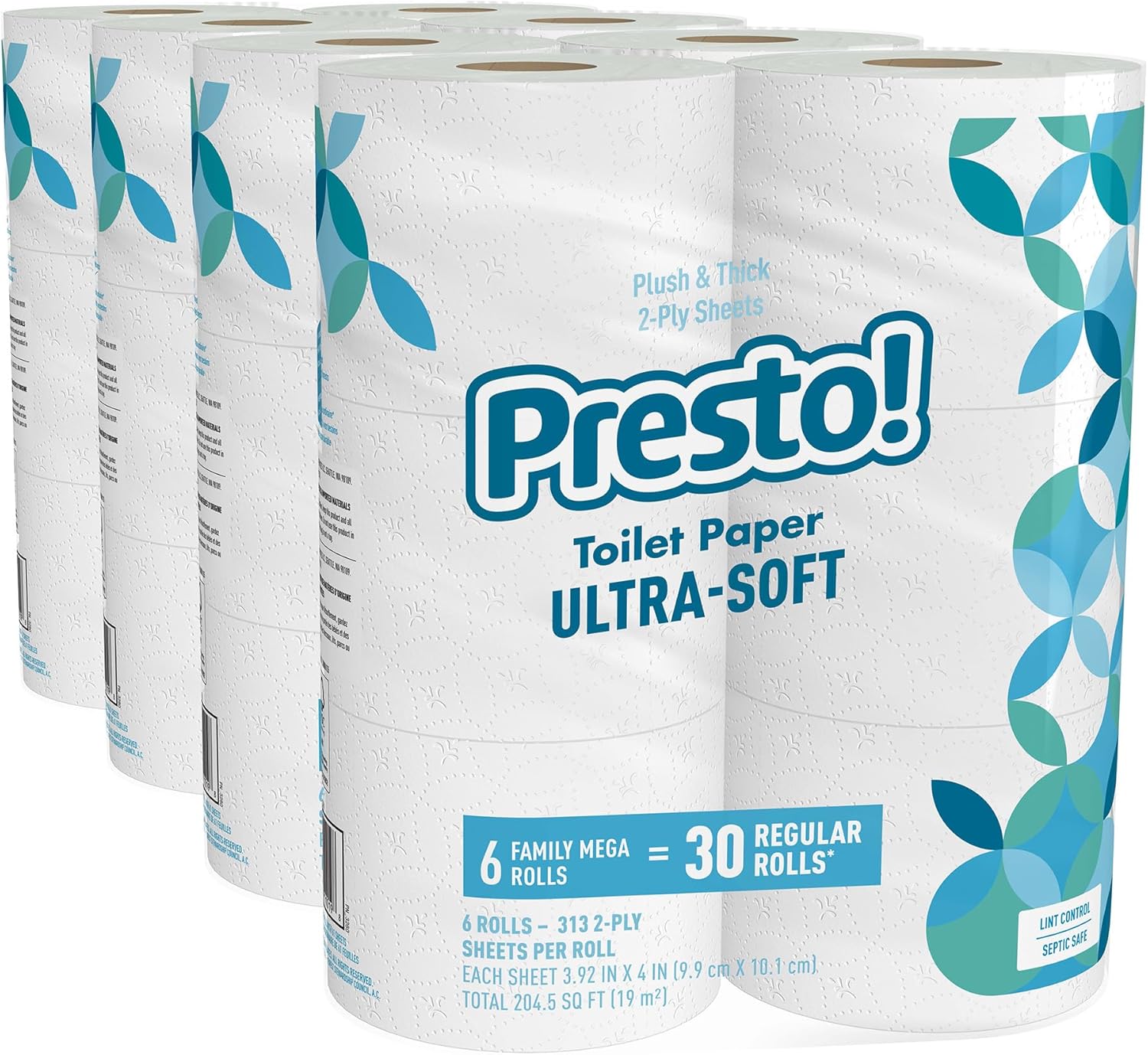 Amazon Brand Presto! 313-Sheet Mega Roll Toilet Paper, Ultra deal at Amazon