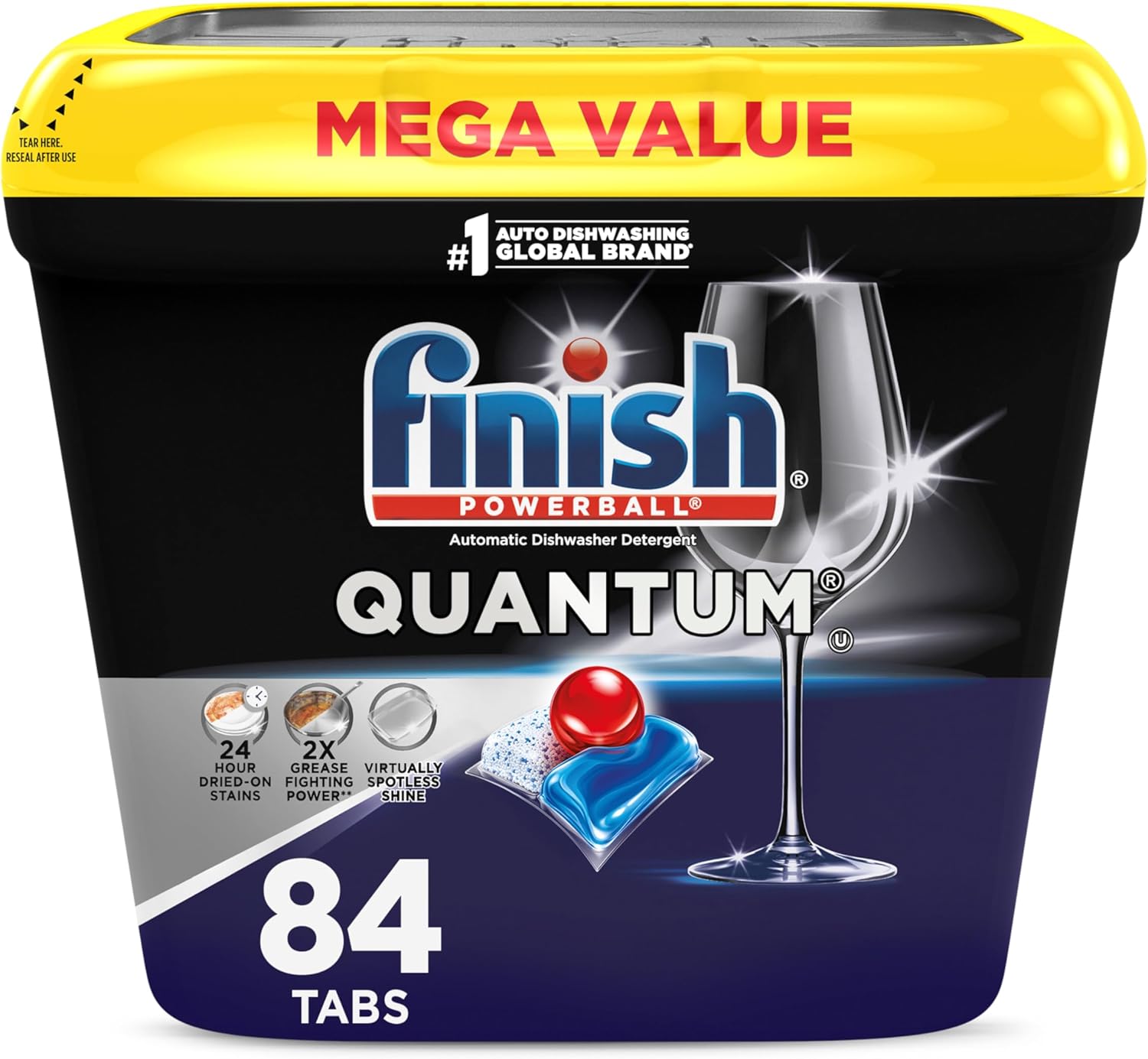 Finish Quantum Dishwasher Pods 84-Count 2Pk Only deal at Amazon