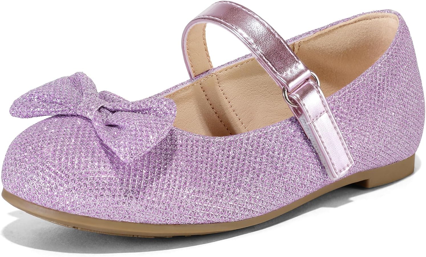 K KomForme Girl's Flats Non-Slip Soft Ballet Mary Jane Walki deal at Amazon