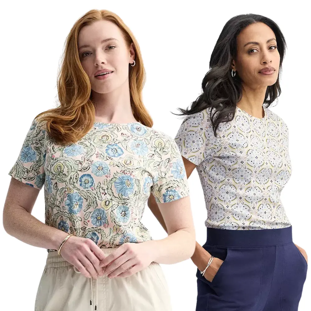 Women’s Croft & Barrow Essential Crewneck Tee Deal at Kohl’s: Save 46%