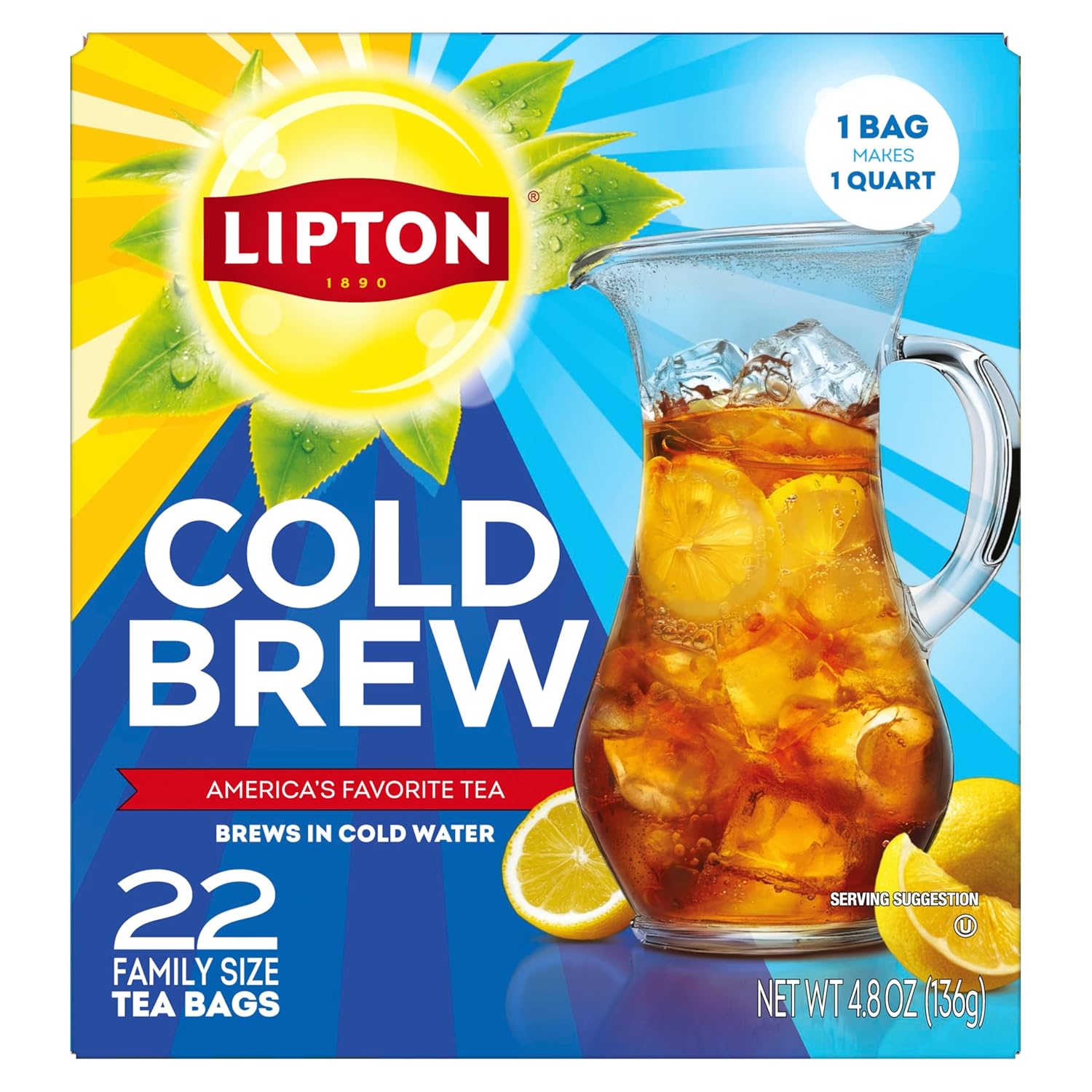 Lipton Cold Brew Iced Tea Bags Just deal at Amazon
