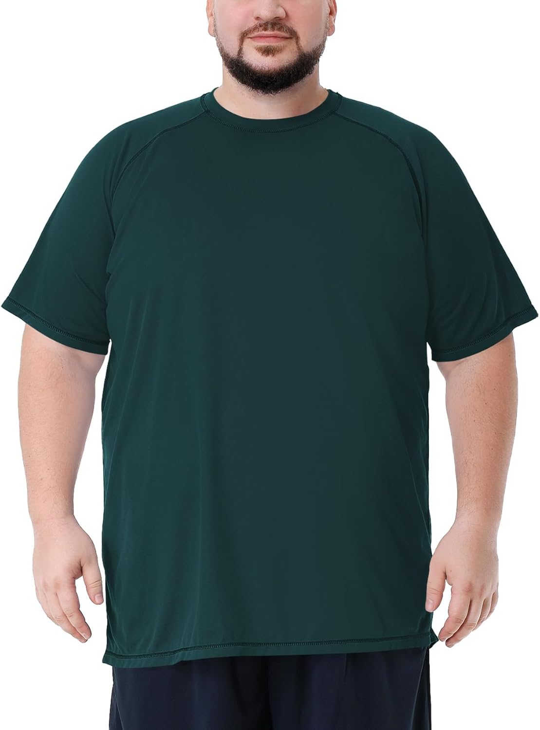 Mens Big and Tall Swim Shirt Sun Protection UPF 50+ Rash Gar deal at Amazon
