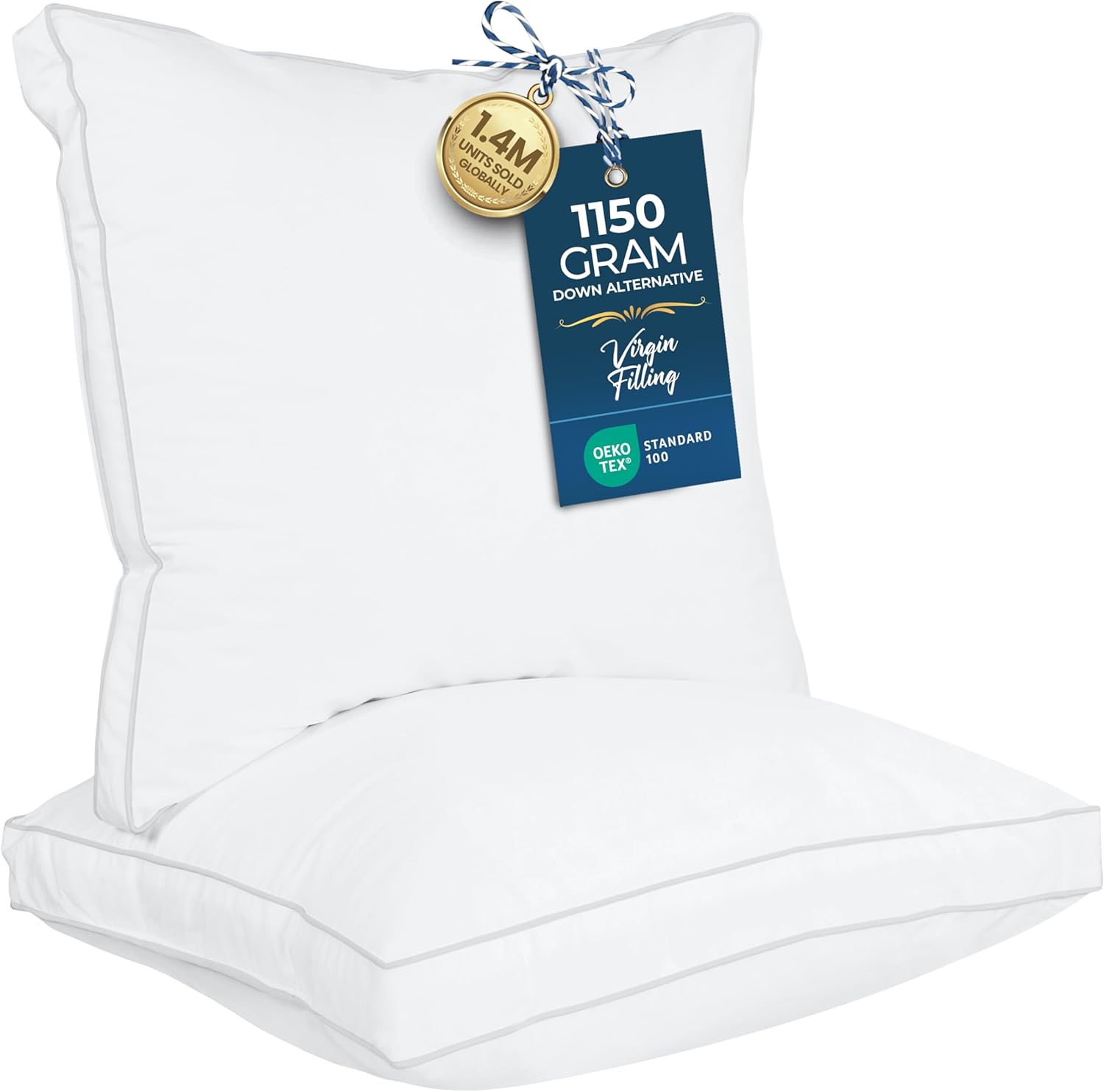 Utopia Bedding Bed Pillows for Sleeping Euro Pillows (White) deal at Amazon
