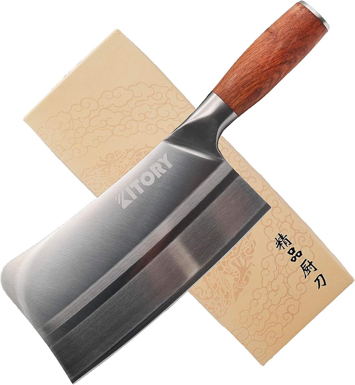 Kitory Chinese Chef Knife 7 Inch, Ultra Sharp German Steel C deal at Amazon