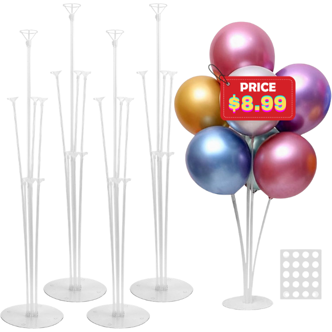 4 Sets Balloon Stand Kit Deal: Save 36% at Amazon