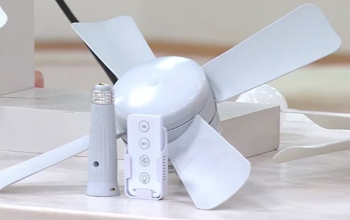 Socket Ceiling Fan & LED Light, Just Only $30.49 at QVC