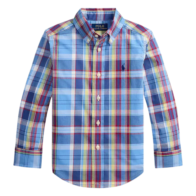 Boys’ 2-7 Plaid Cotton Poplin Shirt Deal: Save $28.05 at Macys