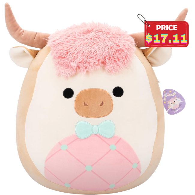 Squishmallows Samson The Cookie Highland Cow Deal: Save 57% at Amazon