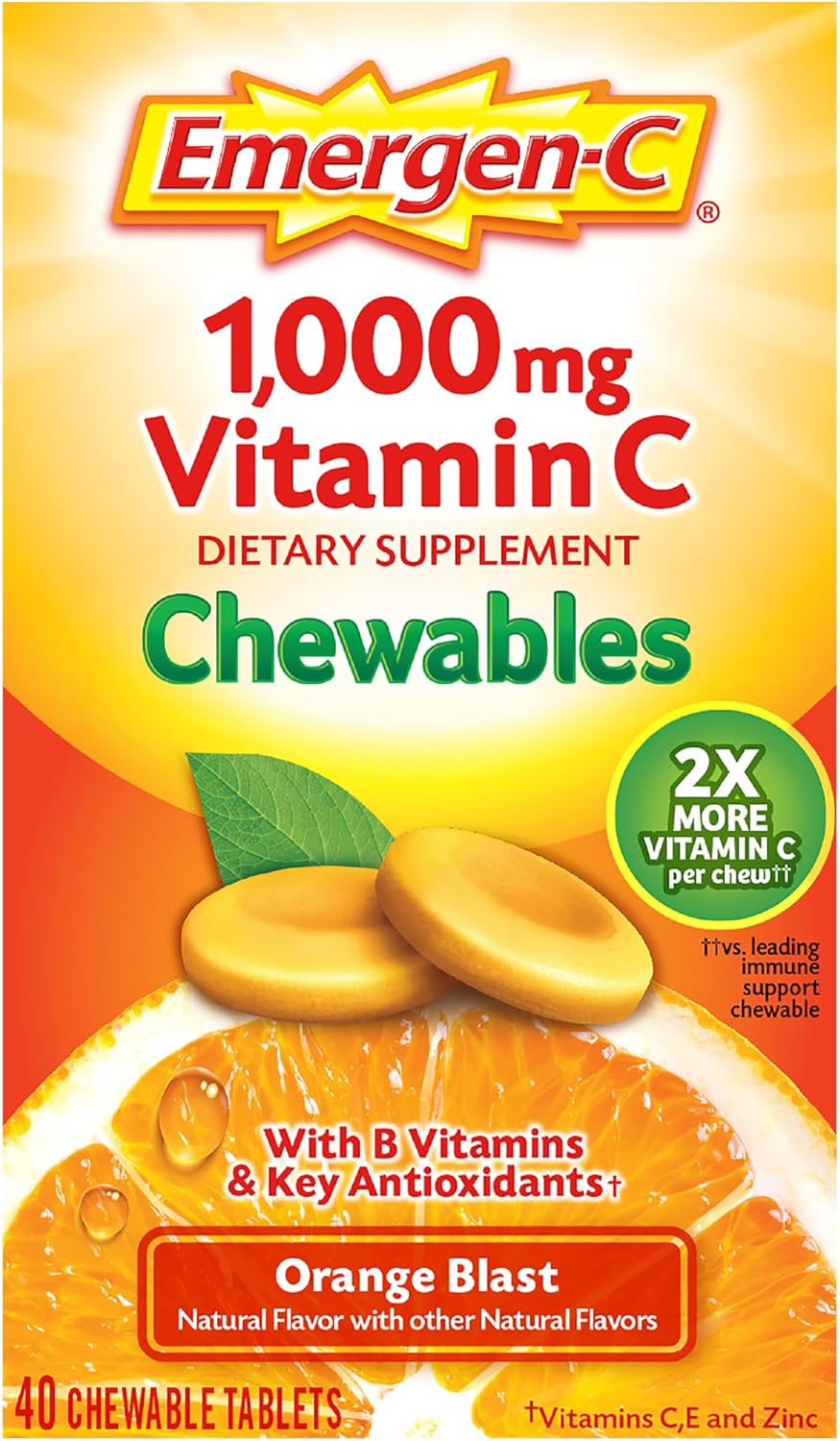 $4.25 Reg. $12 Emergen-C Chewable Only $8.25 (Reg. $12.99) at Amazon