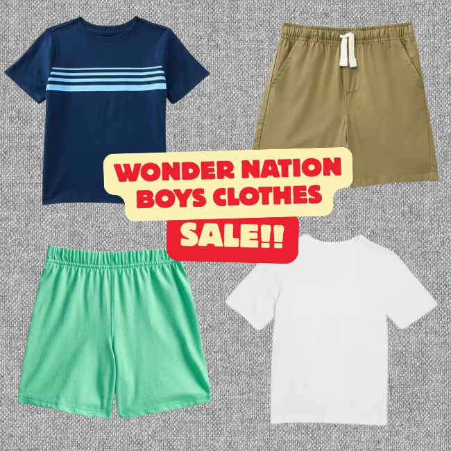 Wonder Nation Boys Clothes Sale at Walmart