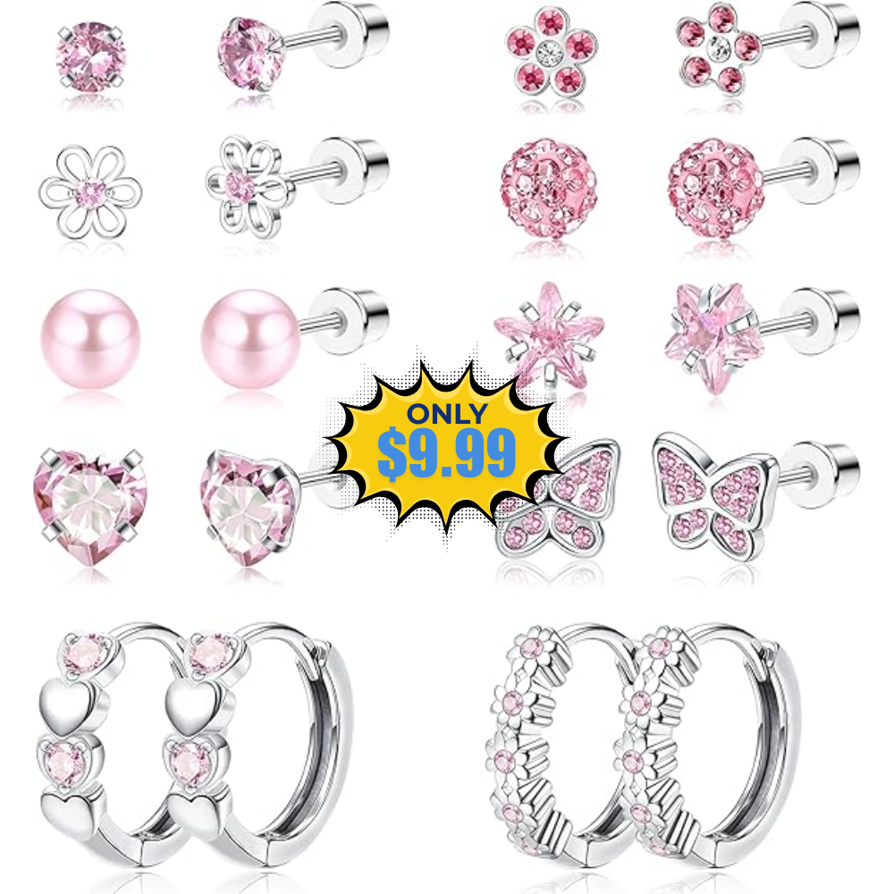 SAILIMUE Hypoallergenic Earrings 10Pairs Deal: Save 23% at Amazon