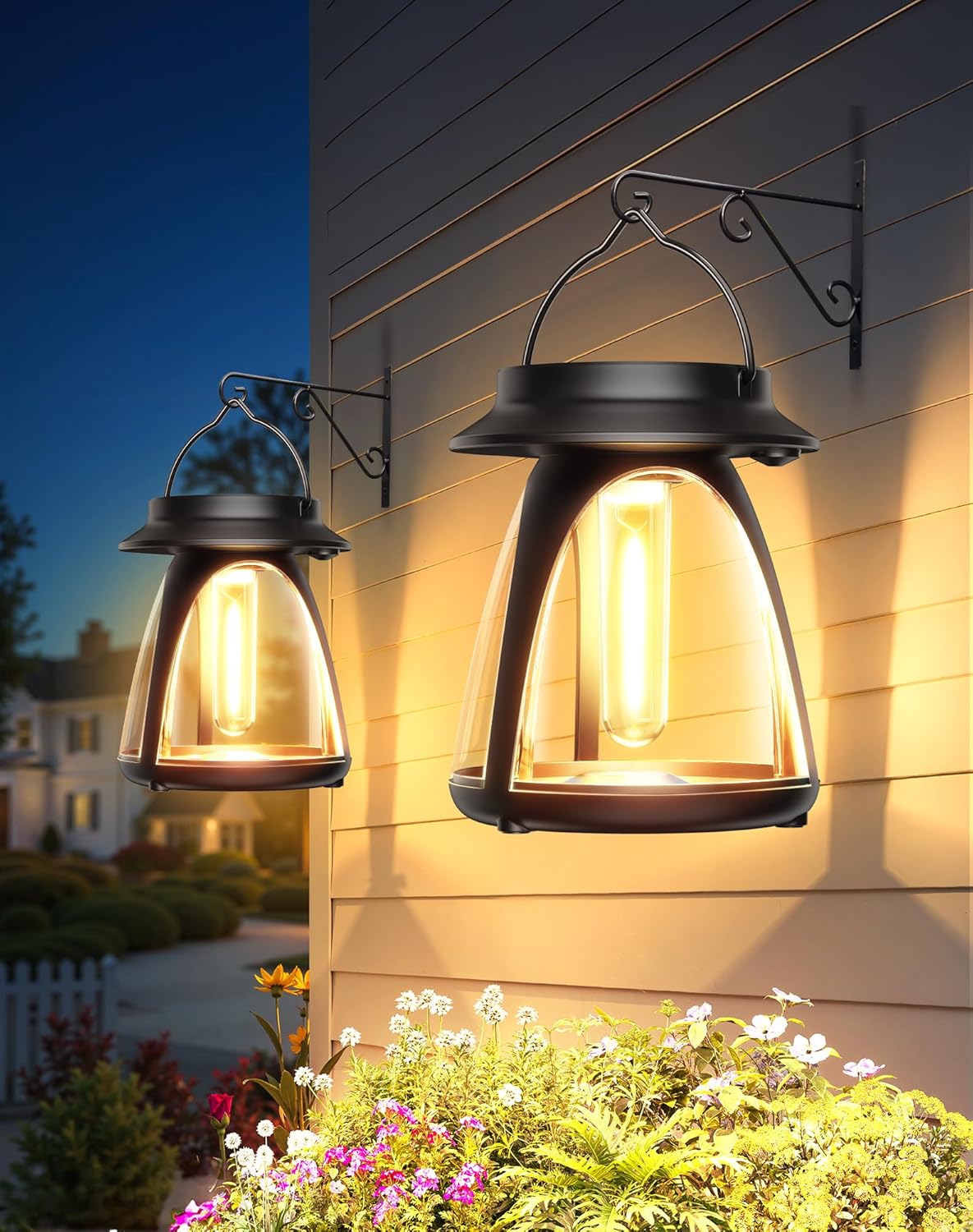 Outdoor Waterproof Solar Lanterns 2-Pack Only deal at Amazon