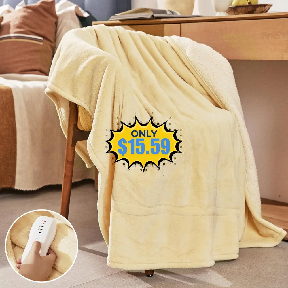 Heated Blanket 50”x60” Deal at Amazon: Save with Promo Code