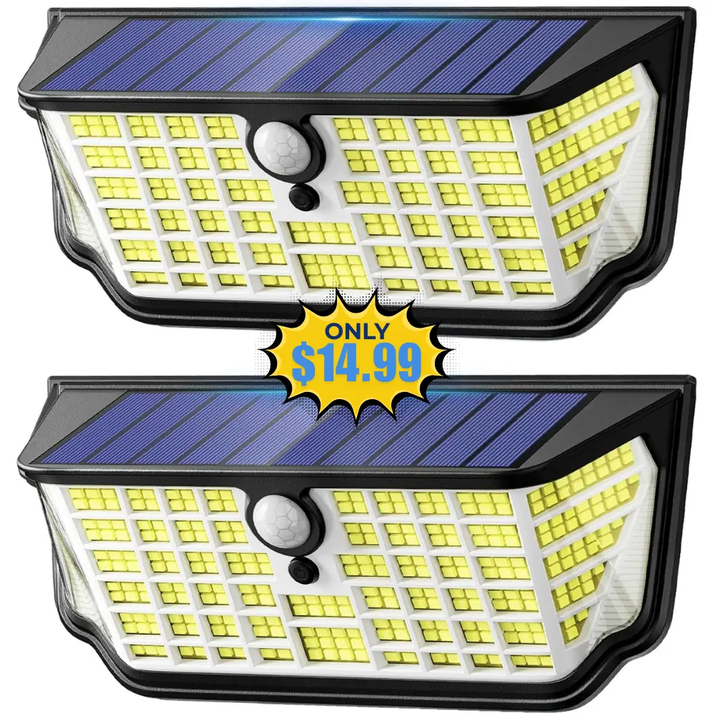 Solar Motion Sensor Lights Outdoor 2Pack Deal at Amazon