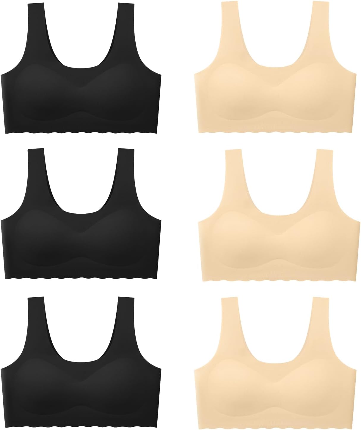 Demifill Teen Girls Seamless Bra No Show Tagless Sports Bra deal at Amazon